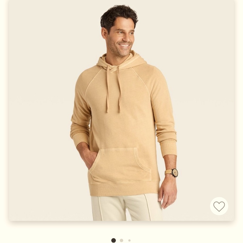 Goodfellow & Co. Men’s Hooded Garment added Sweatshirt - size Small